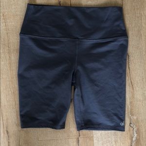 Gray alo yoga biker shorts